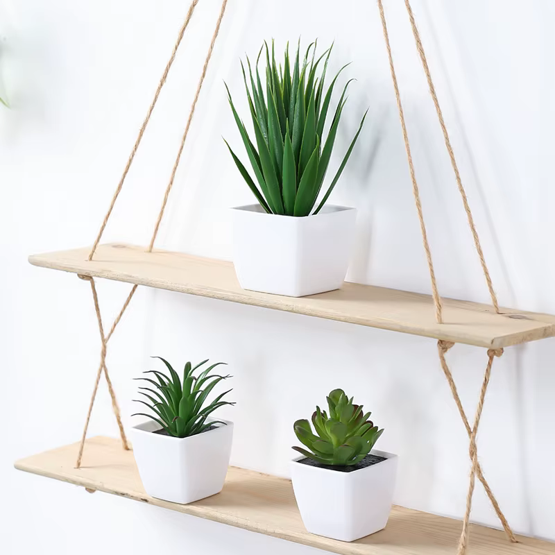 (Un ensemble de 3 pièces) de mini plantes en pot simulées adaptées à la décoration de maisons