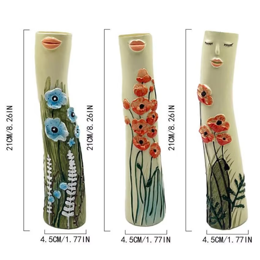 1 pièces beau élégant dames corps Vase fleur sèche Bouquet Vases femmes