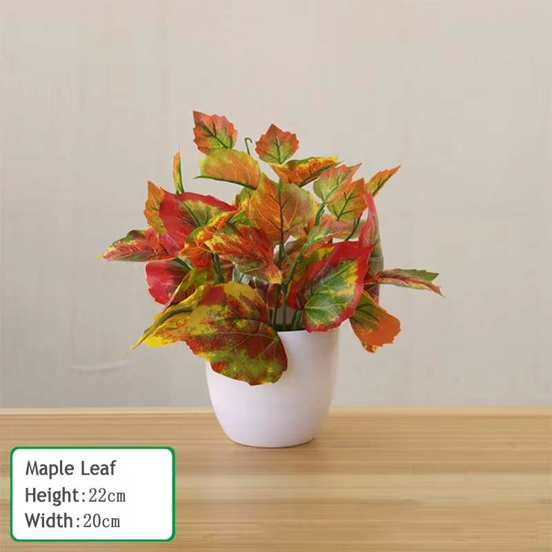 Plantes artificielles en pot