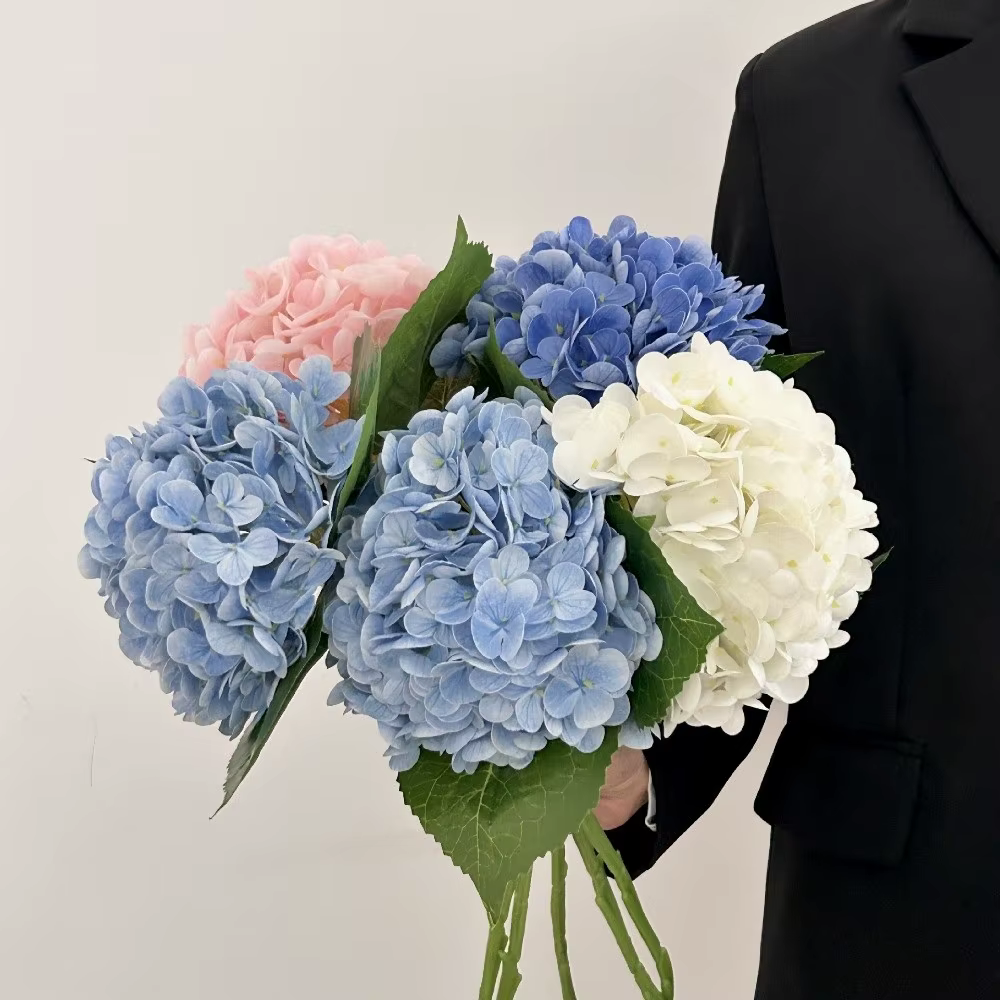 Fleurs artificielles en tissu de soie réalistes
