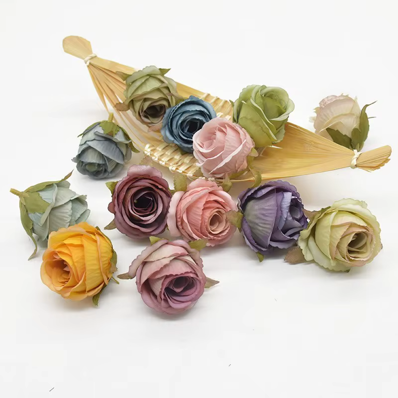 Roses artificielles en soie