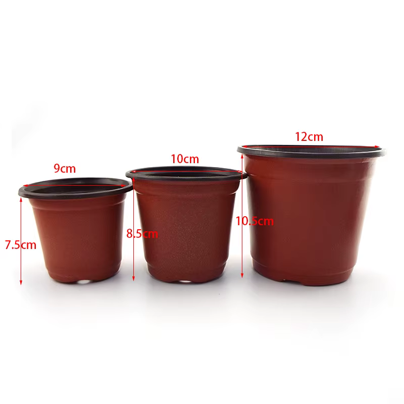 Pot de fleur en plastique