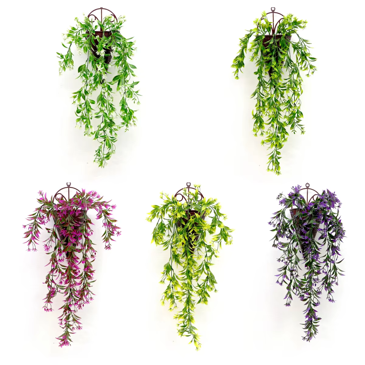 Vigne murale suspendue en fleurs d'oranger artificielles