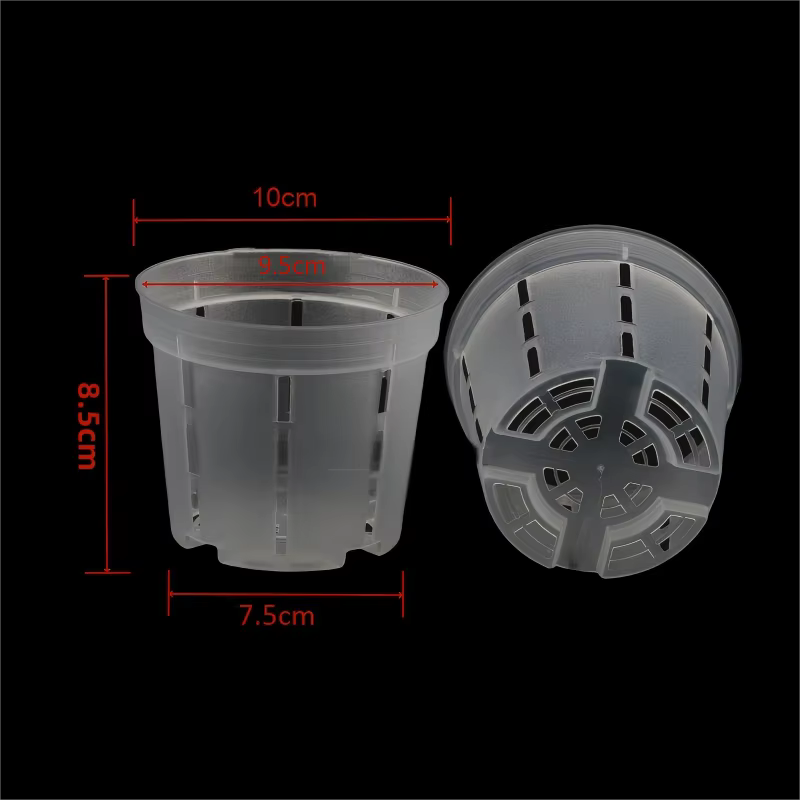 Pots d'orchidées en plastique