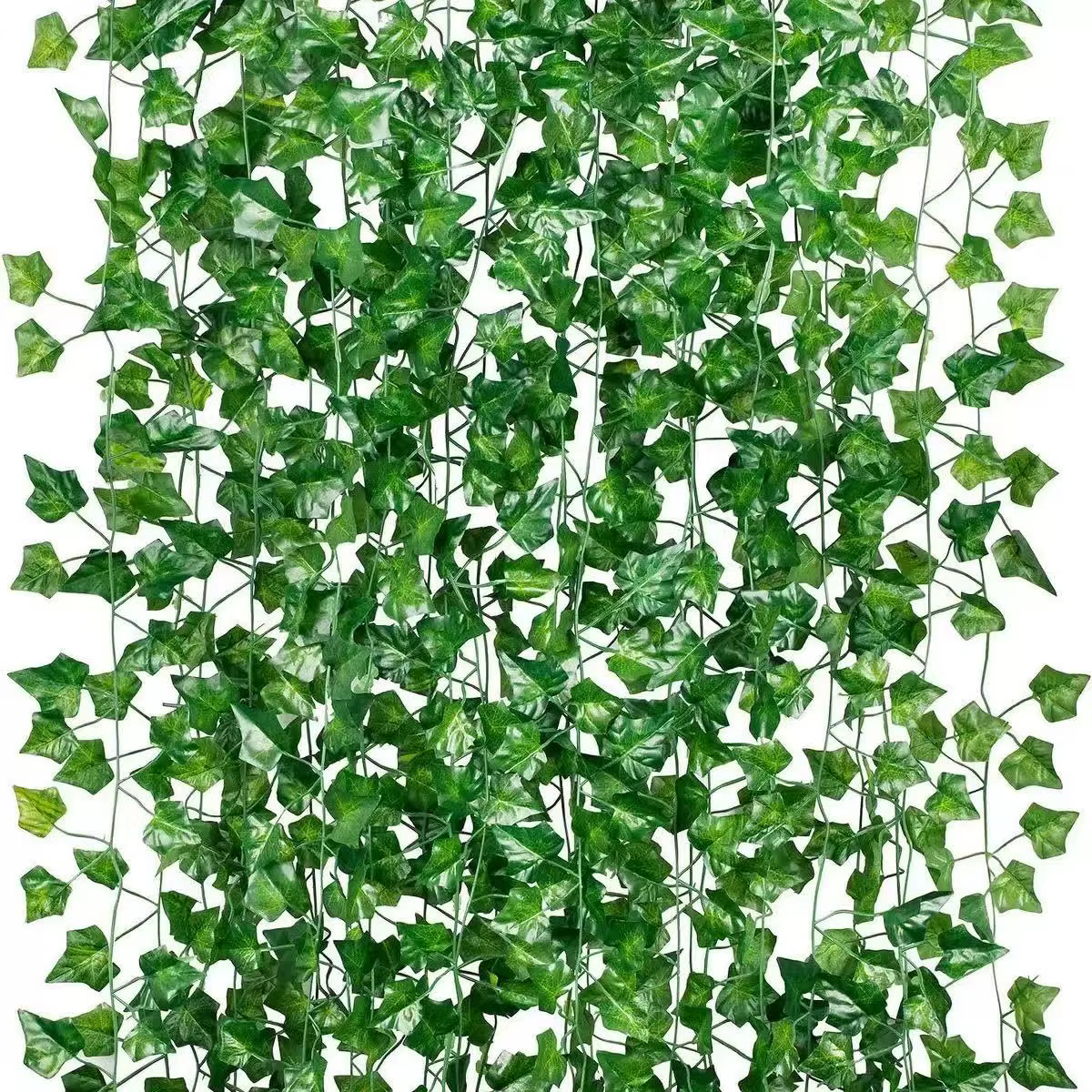 Guirlande de vigne artificielle suspendue de feuilles de lierre vert de 2.1M