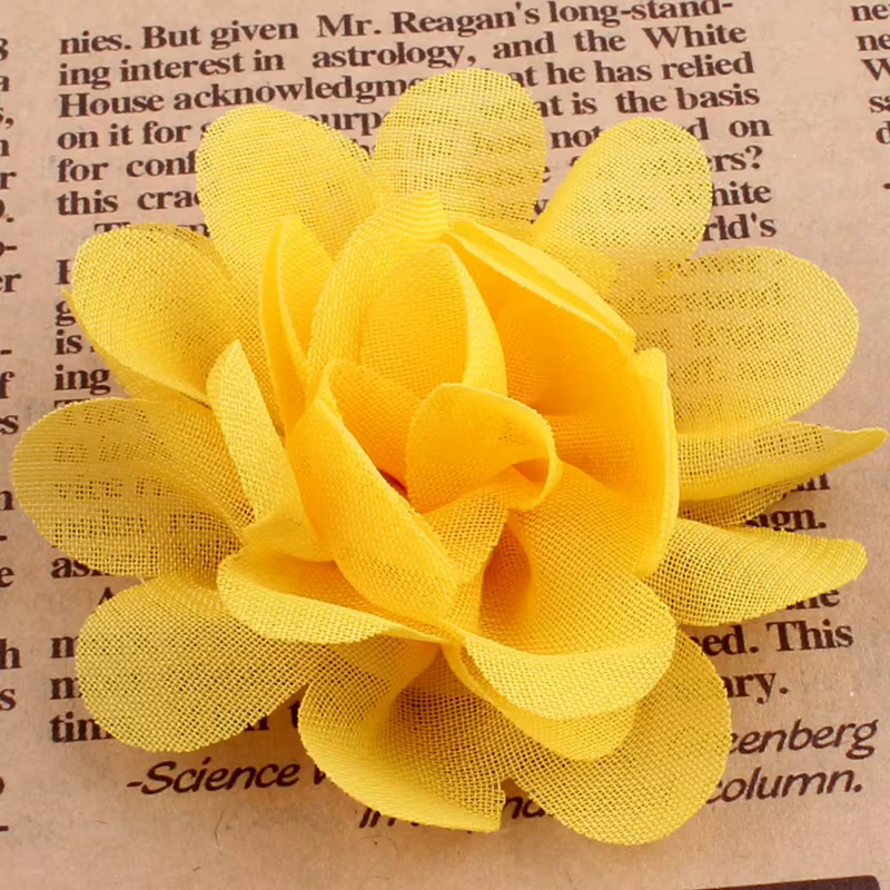 Fleurs artificielles en mousseline de soie