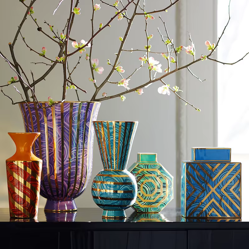Vase à fleurs en céramique de luxe américain