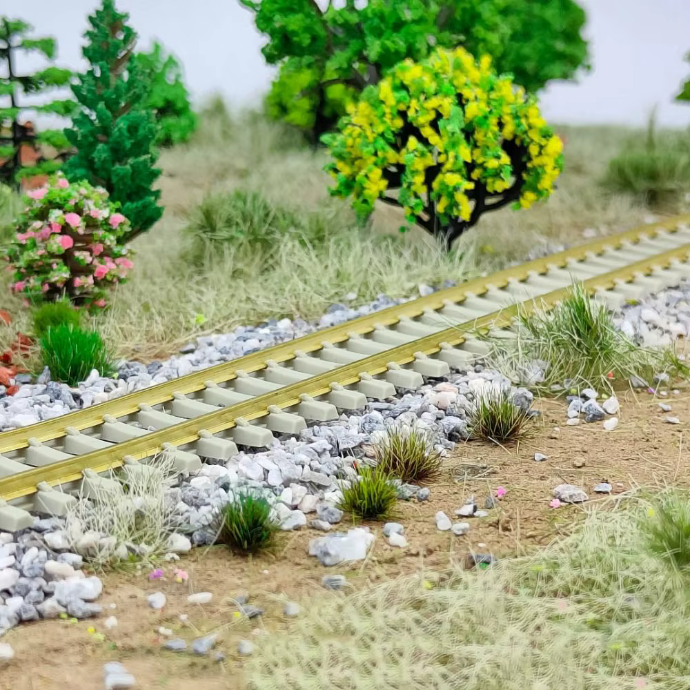 120 Pièces de Touffes d'Herbe Multicolores Auto-adhésives