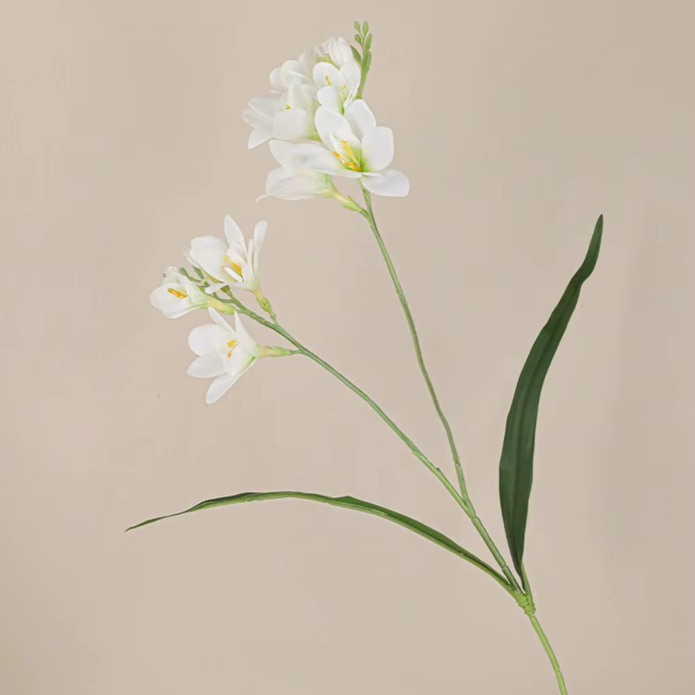 2 Fourchettes de fleurs artificielles de freesia