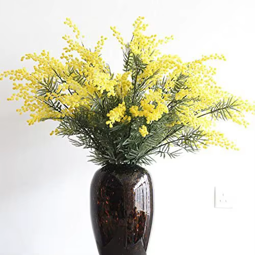 Fleurs artificielles en soie Mimosa