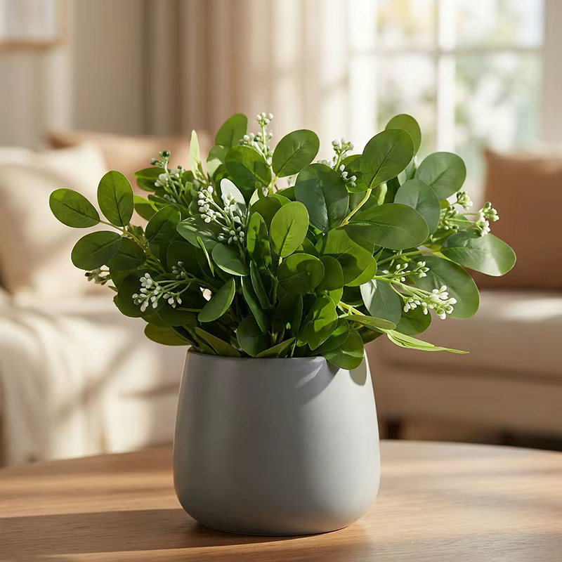 Lot de 6 plantes artificielles en plastique