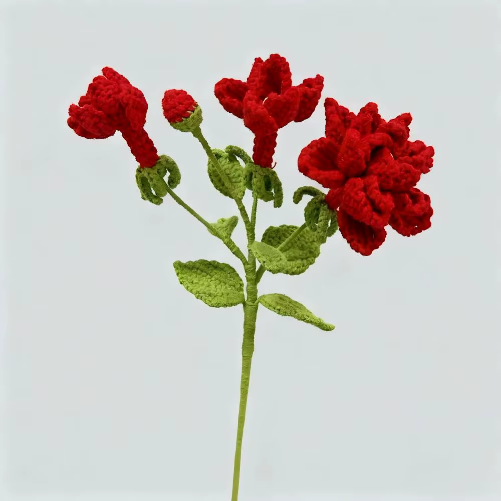 Fleur de jardinage au Crochet faite à la main