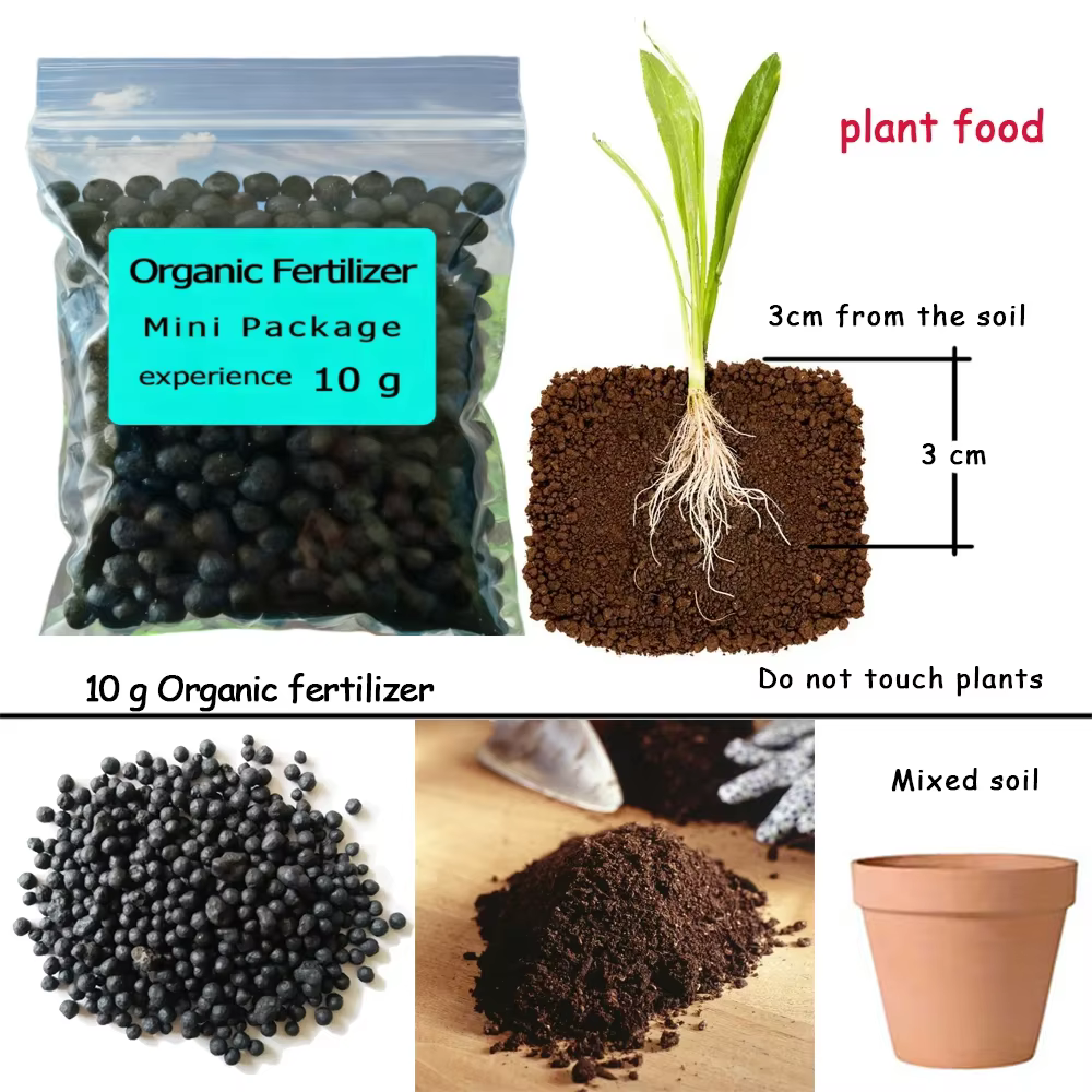 Engrais organique en mini-paquet de 10 g