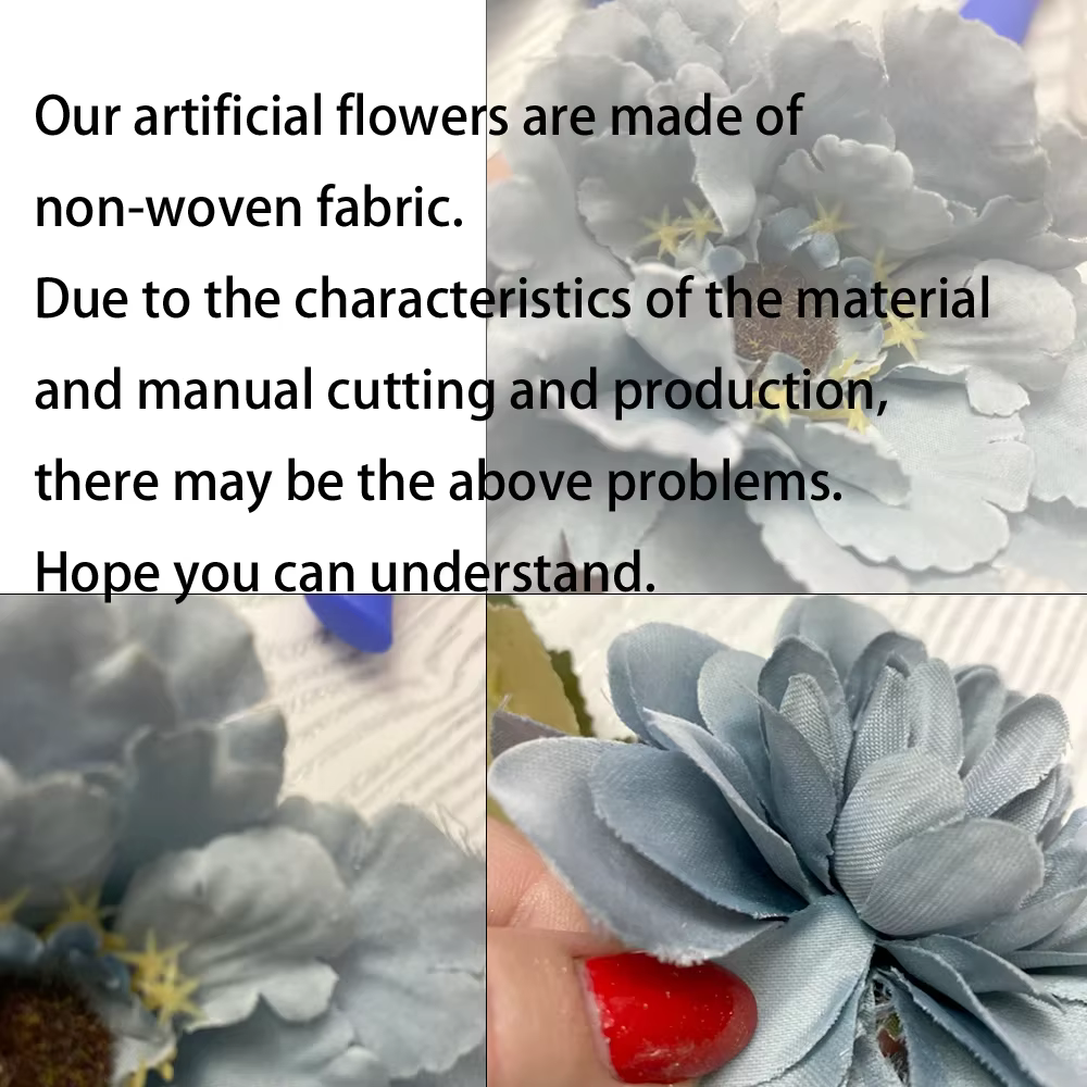 Plantes artificielles de cuir chevelu d'eucalyptus bleu brume
