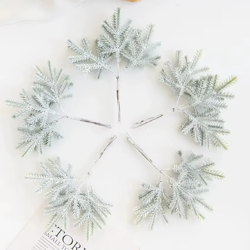 Plantes artificielles doré faux branches avec gel arbre de noël accessoire maison vase charges mariage décor scrapbook centres