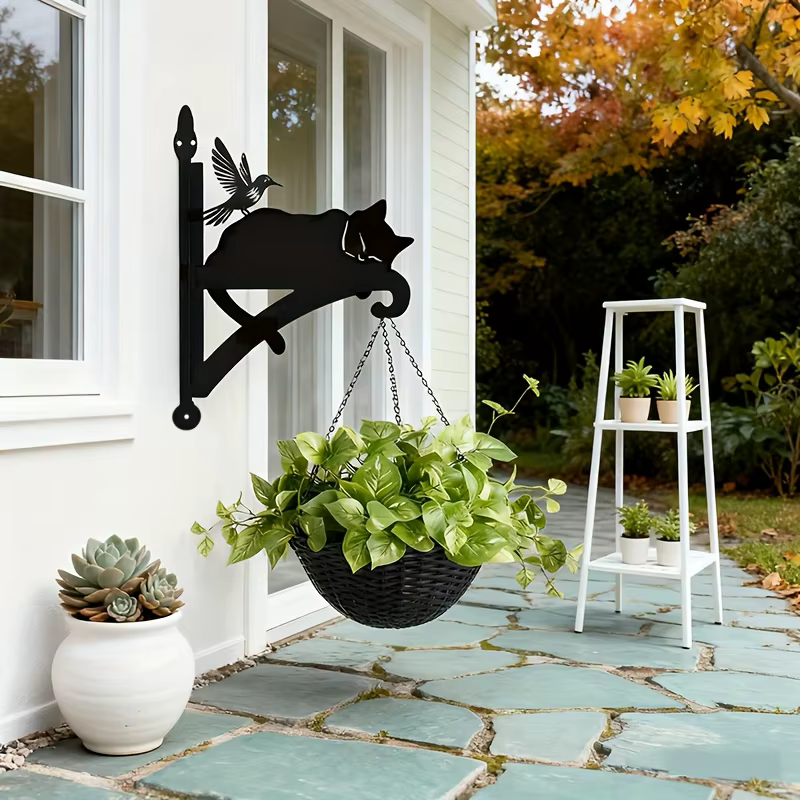 Un support de plante en fer robuste