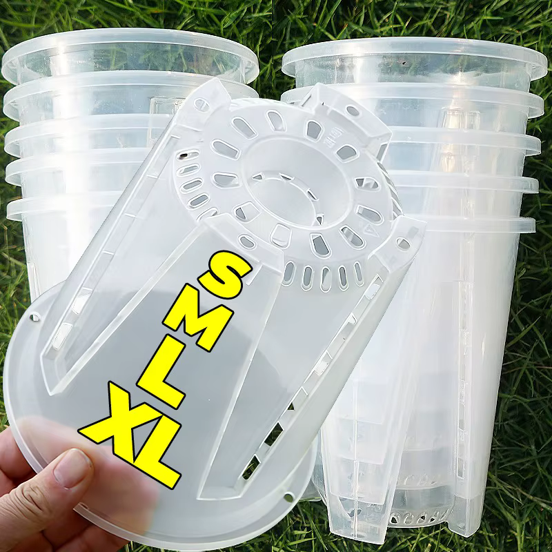 Pot de fleurs transparent 5/1x pour semis