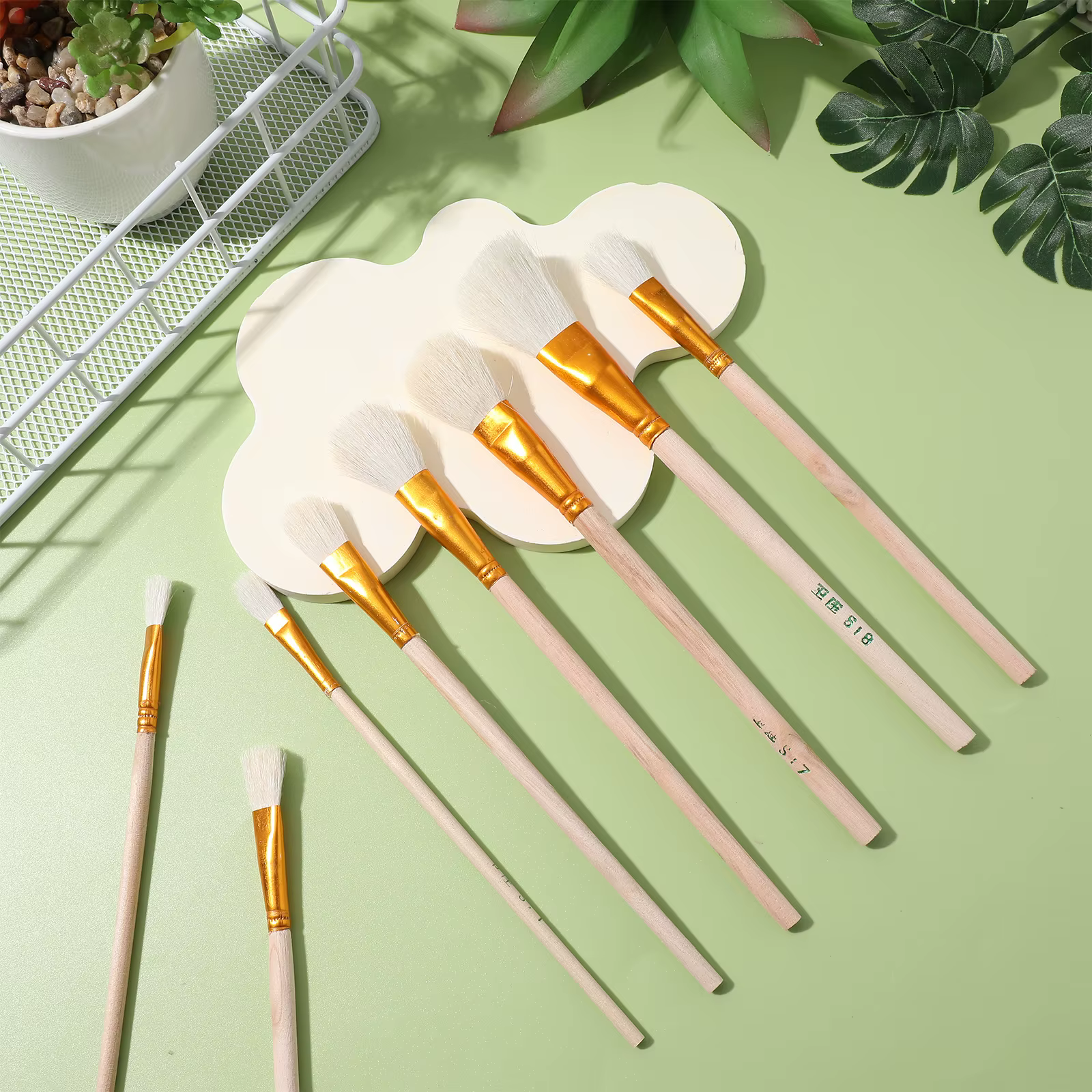 Brosse de polinisation pour plantes succulentes