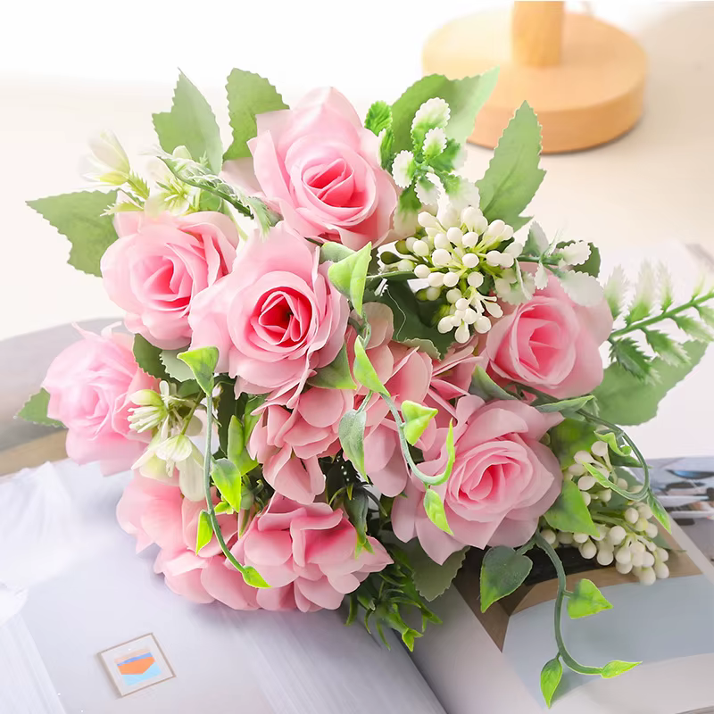 Rose artificielle fleur rêveur coin
