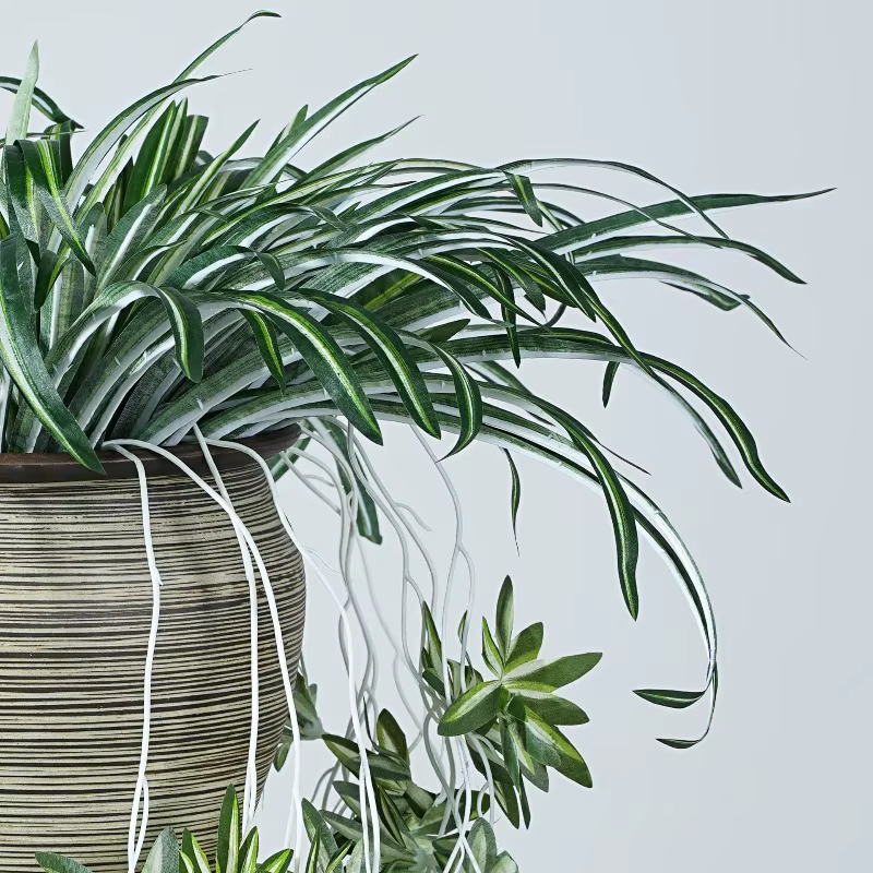 6 pièces de plantes artificielles en PVC