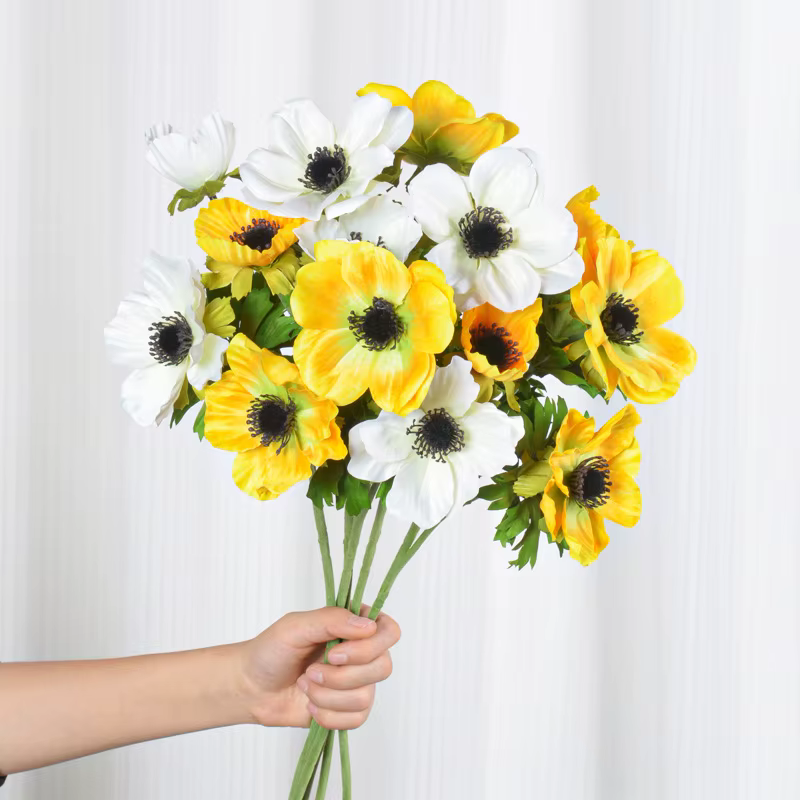 InjAnemone-Fleurs de coquelicot artificielles