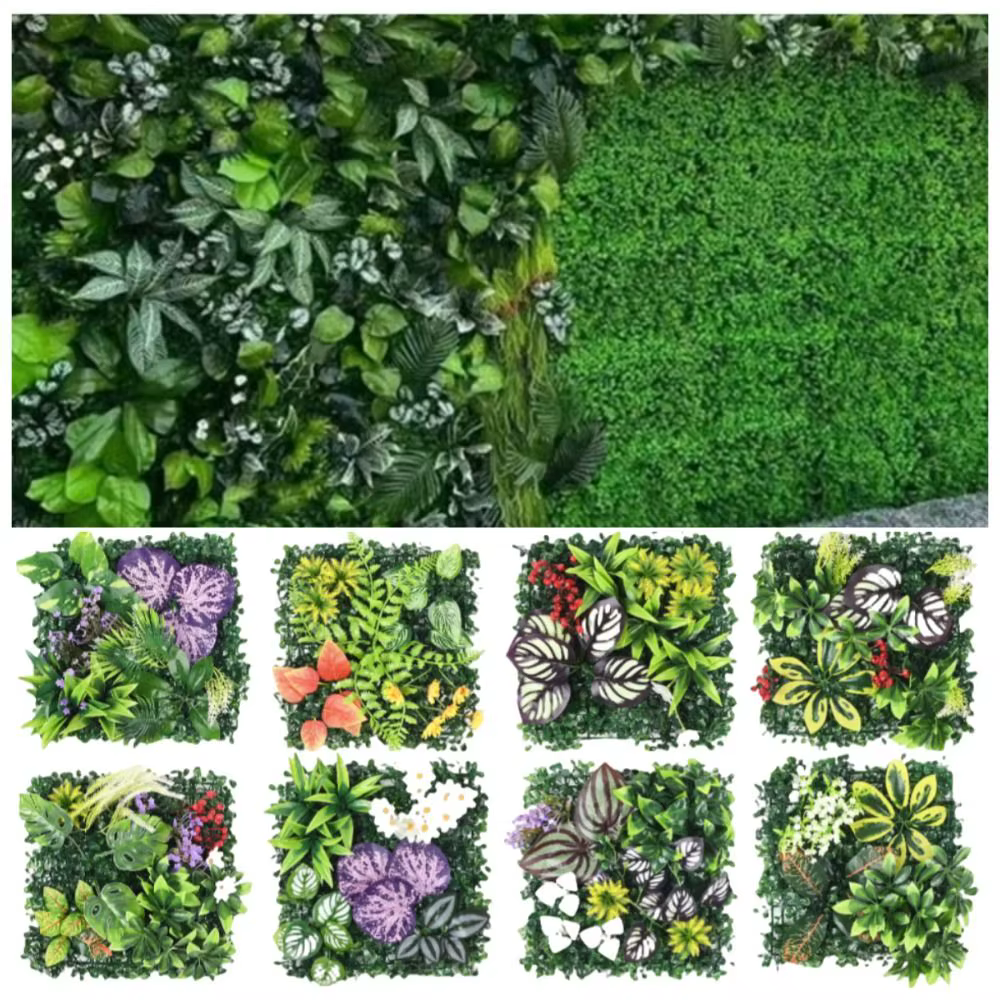 Panneau mural de plantes artificielles