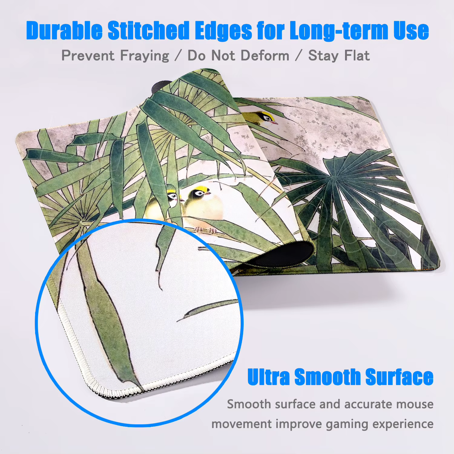 Tapis de souris plante florale verte botanique
