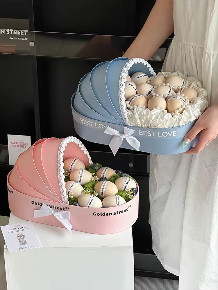 Boîte à Fleurs en Carton avec Sac