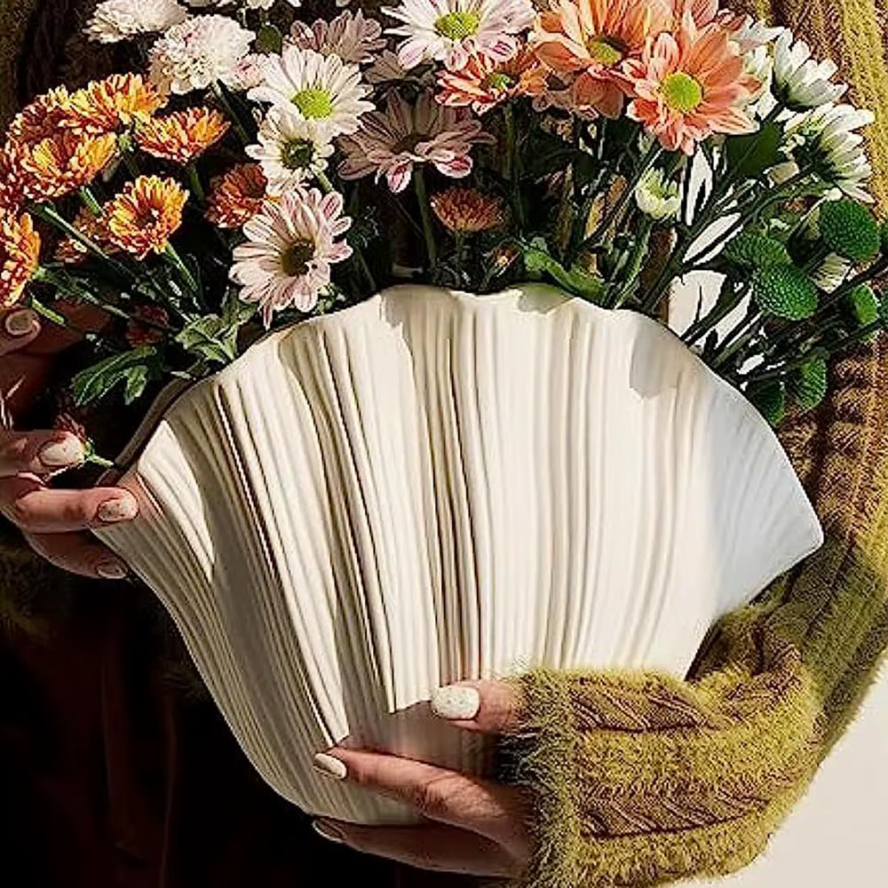 Vase en résine organique à coquille Simple