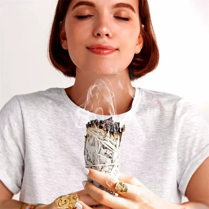 Bâtonnets de Sauge Blanche Naturelle pour Yoga