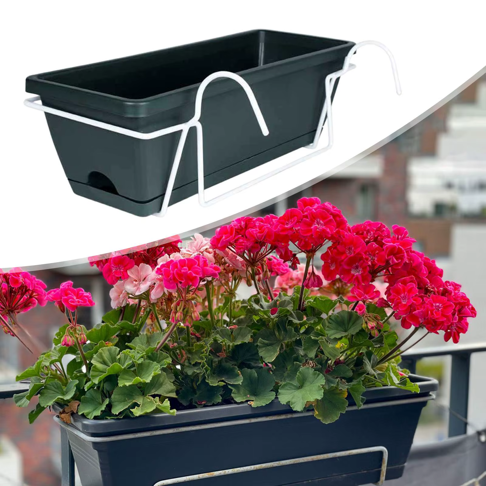 Boîte de support de plante de jardin de pot de fleur