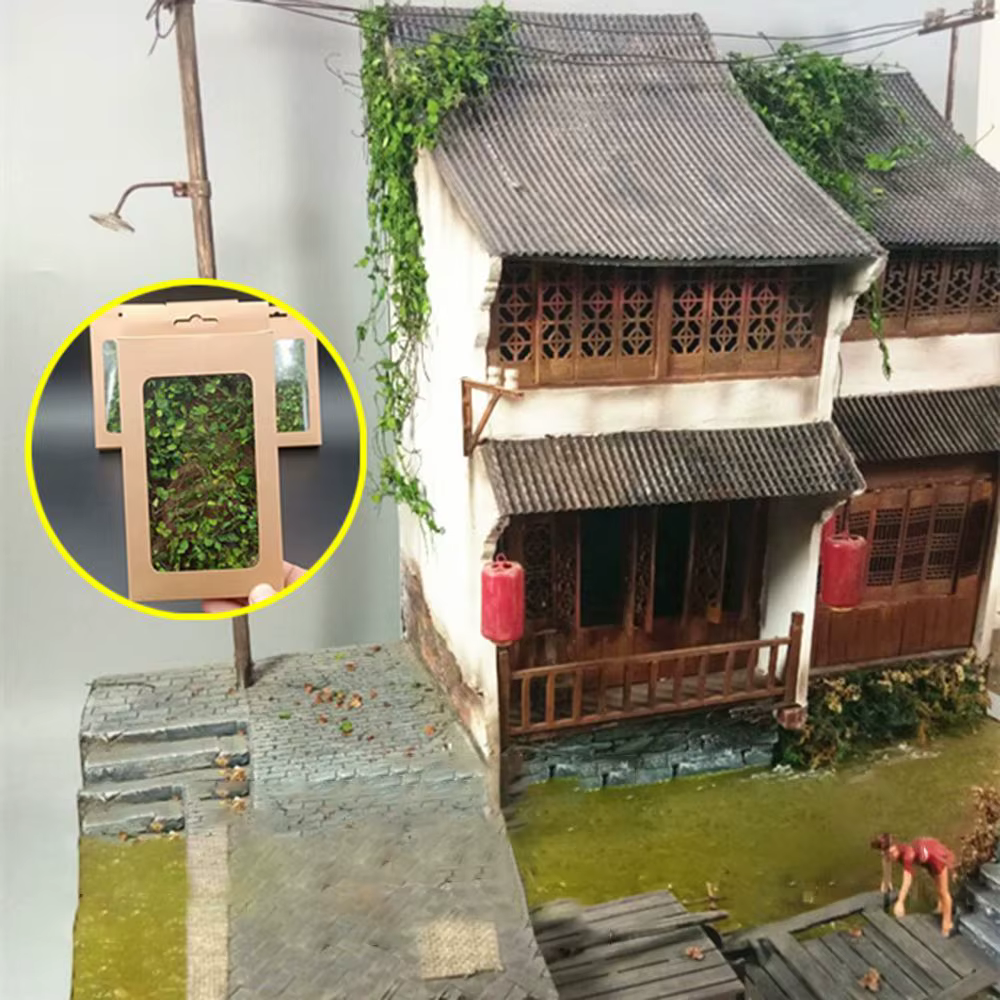 Vignes miniatures de simulation de jardin nickel é