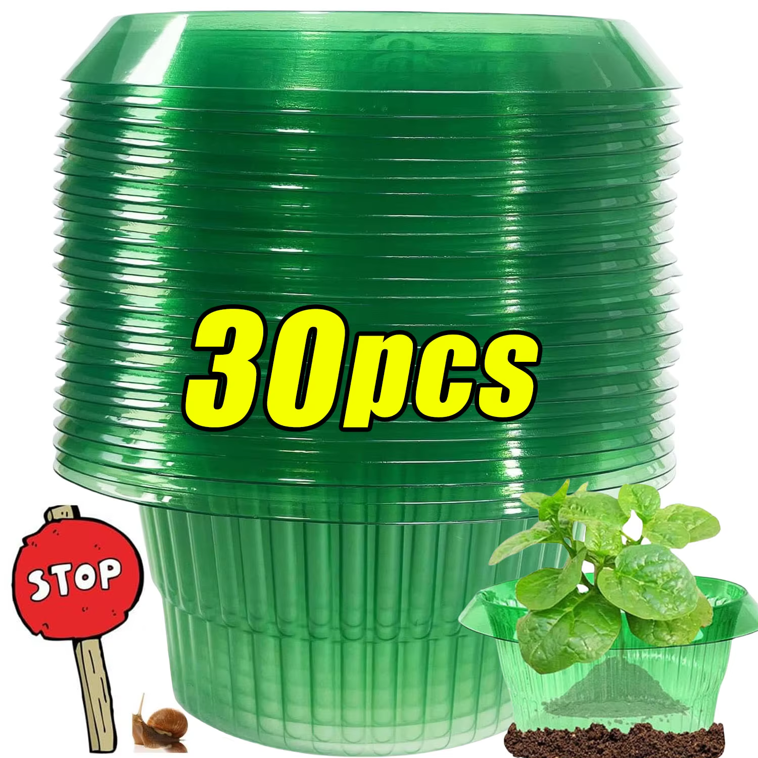 1/30 pièces Anneaux de protection anti-légionnaires pour plantes