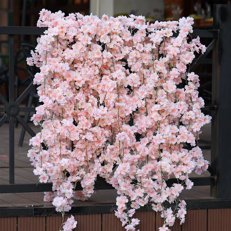 Guirlande de fleurs artificielles de cerisier Sakura de 180 cm pour mariage