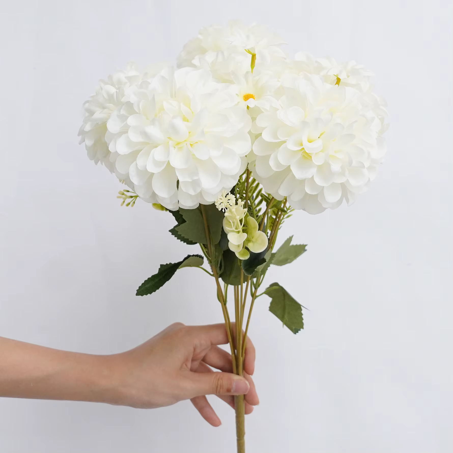 CHUXIN C8414 9 Têtes 1 Bouquet de Chrysanthèmes Artificiels pour Mariage