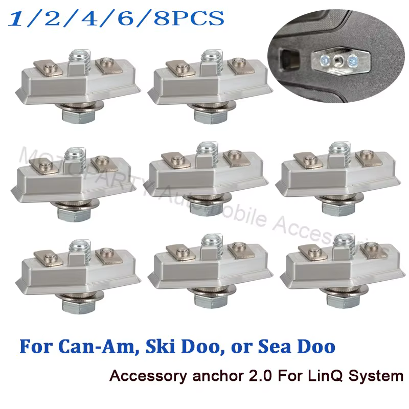 Accessoire d'ancrage 2.0 (8/6/4/2/1 pièces) pour Can-Am, Ski Doo ou Sea Doo, compatible avec le système LinQ