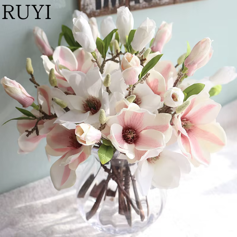 Magnolia Artificiel, Décoration de Table de Mariage