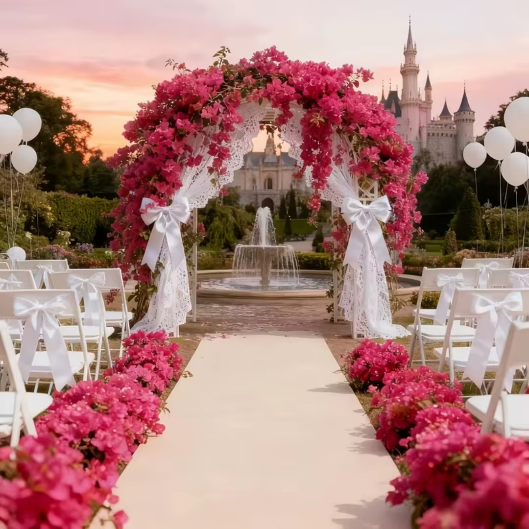 Guirlande artificielle de bougainvilliers en soie