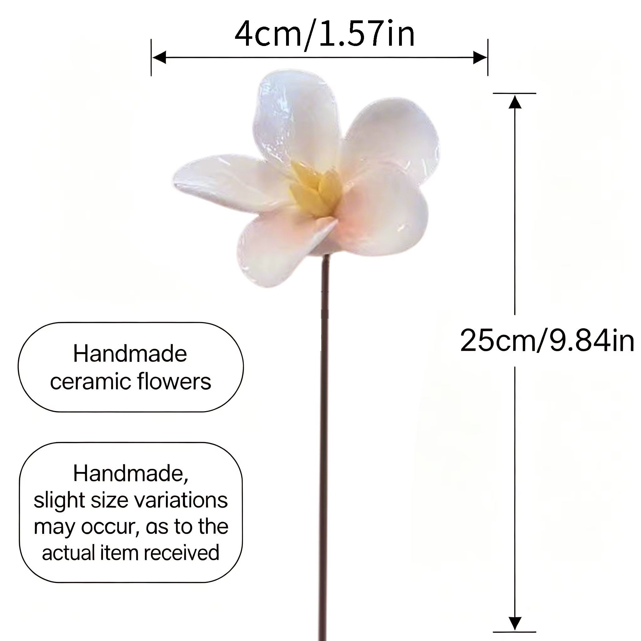 8 fleurs en céramique pour la décoration de la maison