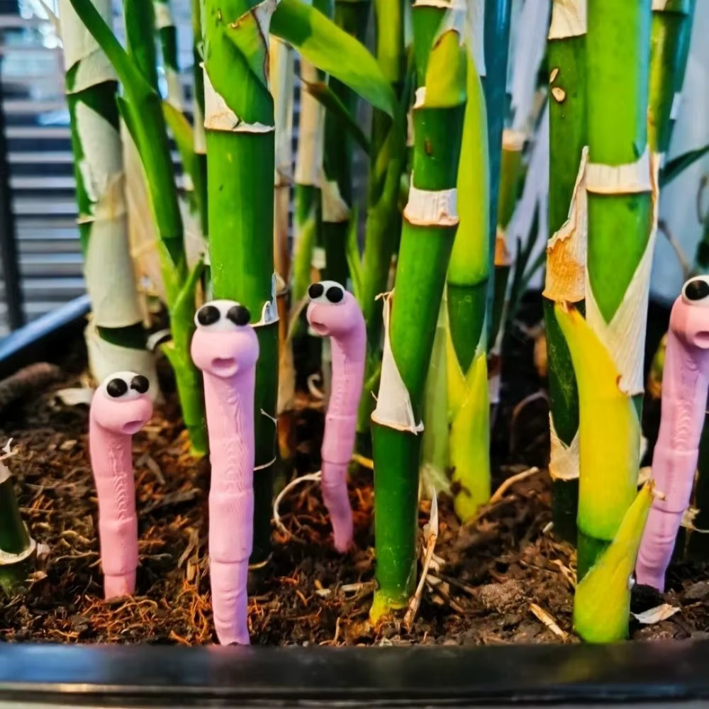 5 pièces – Capteurs d'humidité du sol en forme de vers de terre