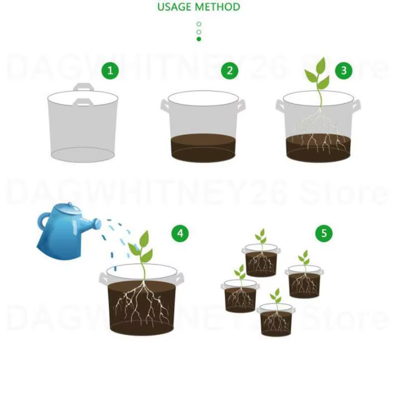 Pots de fleurs en tissu pour plantes