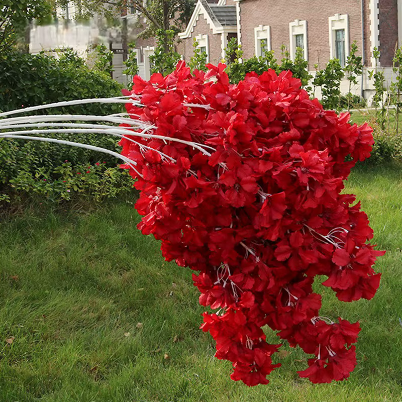 Décoration d'arche de mariage en fleurs artificielles