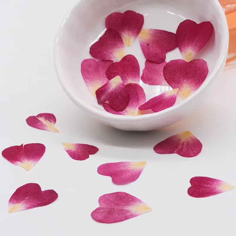 Véritables pétales de fleurs de coeur de Murcia séchées naturelles