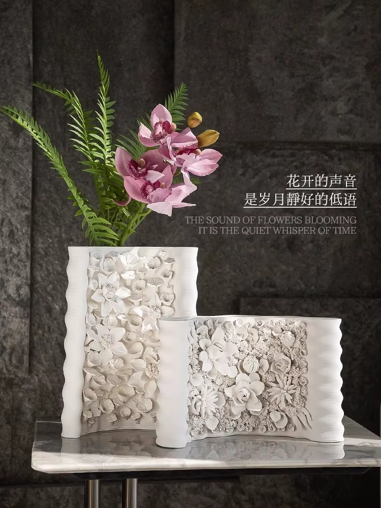 Articles de fleurs en céramique créatifs faits à la main