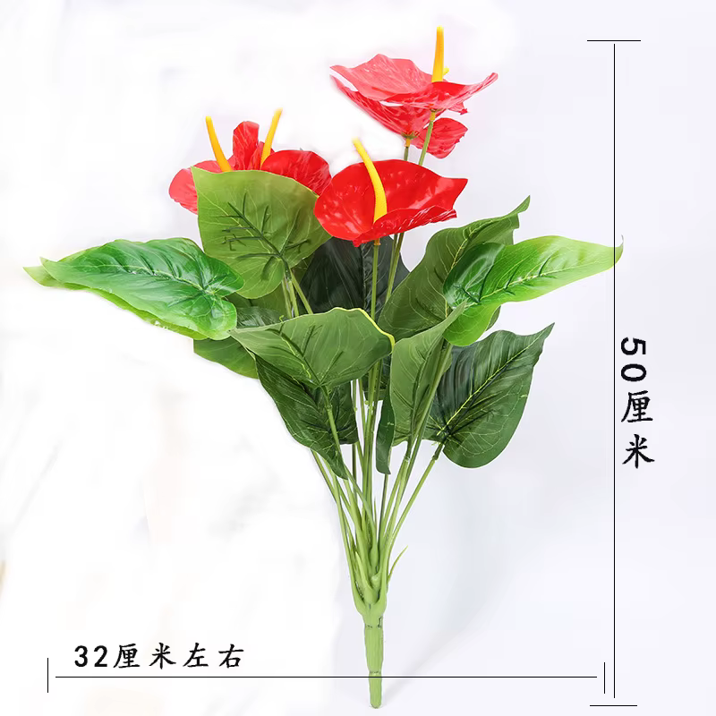 18 Têtes de Fleurs Artificielles de 50cm