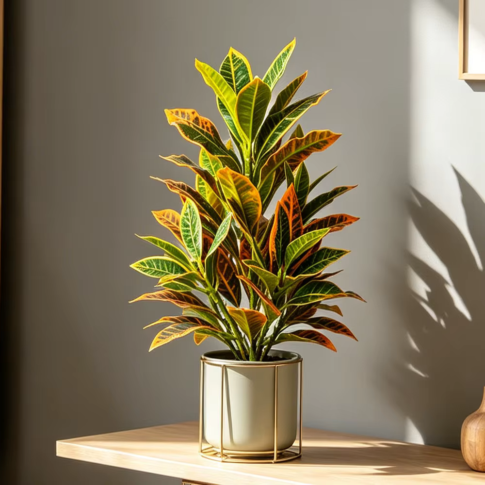 Plantes artificielles de croton de 24-41 cm