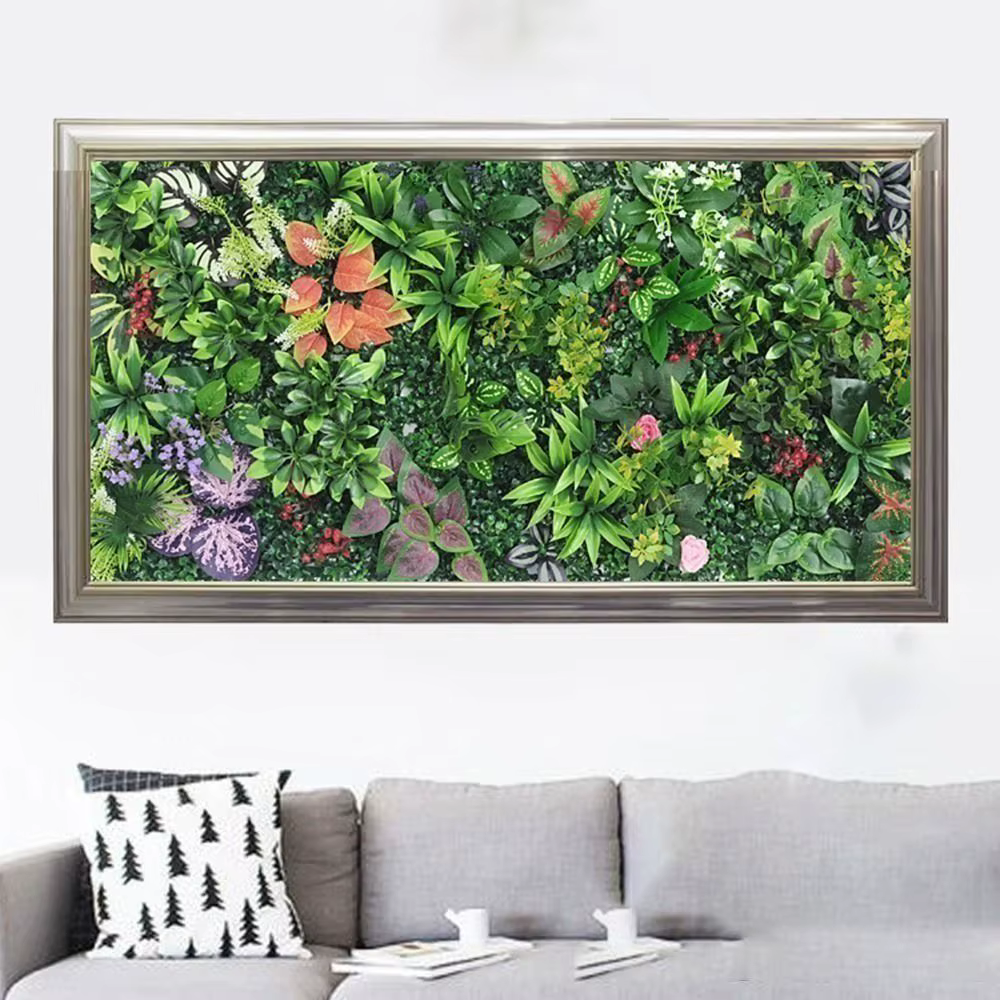 Panneau mural végétal artificiel DIY