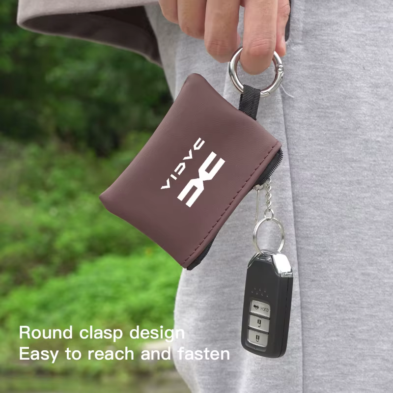 Accessoires de voiture, porte-clés en cuir, porte-cartes, porte-clés avec emblème, pochette pour Dacia Bigster Spring Duster Sandero Jogger Dokker Lodgy