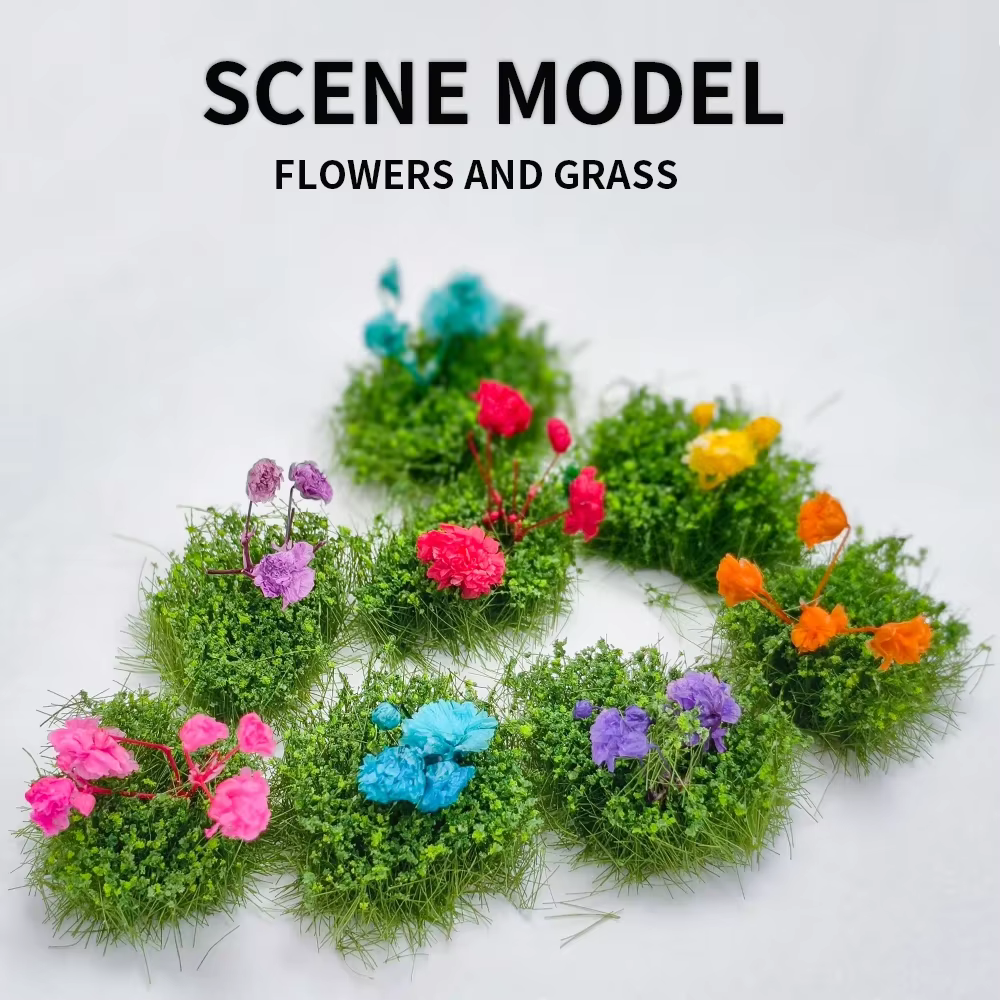 Plantes artificielles en grappes de fleurs miniatures