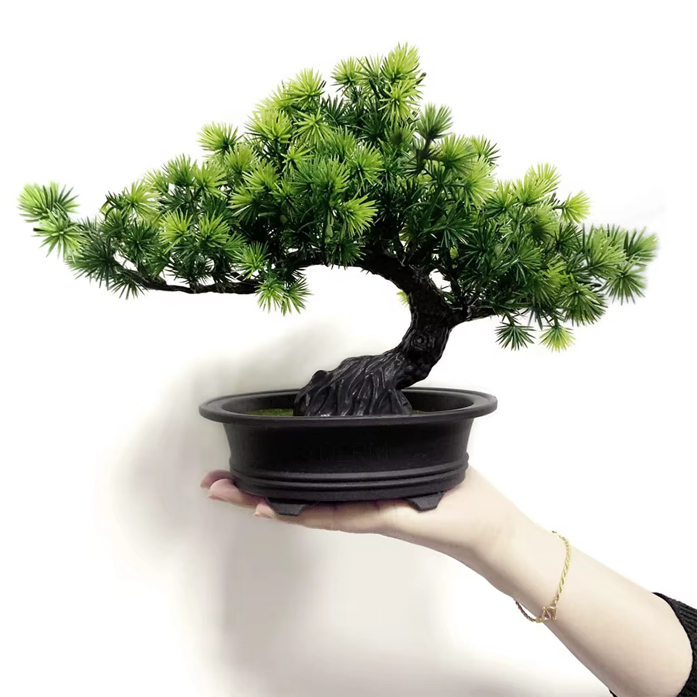 Plante artificielle verte faux bonsaï arbre intérieur étagère bureau salle de bain ferme décor maison chambre